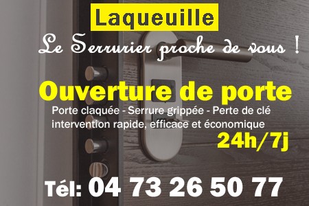 Ouverture de porte Laqueuille - Porte claquée Laqueuille - Porte fermée Laqueuille - serrure bloquée Laqueuille - serrure grippée Laqueuille