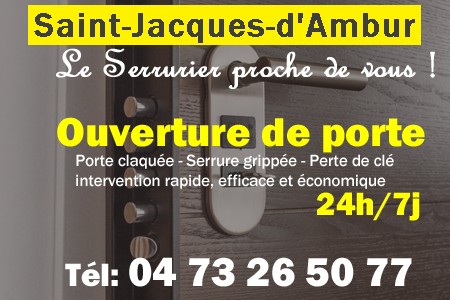 Ouverture de porte Saint-Jacques-d'Ambur - Porte claquée Saint-Jacques-d'Ambur - Porte fermée Saint-Jacques-d'Ambur - serrure bloquée Saint-Jacques-d'Ambur - serrure grippée Saint-Jacques-d'Ambur