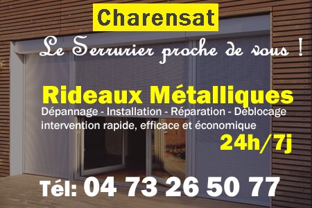 rideau metallique Charensat - rideaux metalliques Charensat - rideaux Charensat - entretien, Pose en neuf, pose en rénovation, motorisation, dépannage, déblocage, remplacement, réparation, automatisation de rideaux métalliques à Charensat