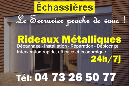 rideau metallique Échassières - rideaux metalliques Échassières - rideaux Échassières - entretien, Pose en neuf, pose en rénovation, motorisation, dépannage, déblocage, remplacement, réparation, automatisation de rideaux métalliques à Échassières