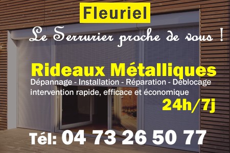 rideau metallique Fleuriel - rideaux metalliques Fleuriel - rideaux Fleuriel - entretien, Pose en neuf, pose en rénovation, motorisation, dépannage, déblocage, remplacement, réparation, automatisation de rideaux métalliques à Fleuriel