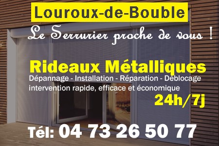 rideau metallique Louroux-de-Bouble - rideaux metalliques Louroux-de-Bouble - rideaux Louroux-de-Bouble - entretien, Pose en neuf, pose en rénovation, motorisation, dépannage, déblocage, remplacement, réparation, automatisation de rideaux métalliques à Louroux-de-Bouble