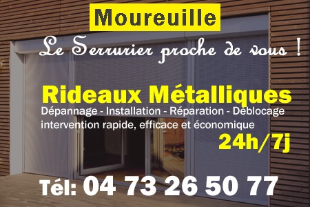 rideau metallique Moureuille - rideaux metalliques Moureuille - rideaux Moureuille - entretien, Pose en neuf, pose en rénovation, motorisation, dépannage, déblocage, remplacement, réparation, automatisation de rideaux métalliques à Moureuille