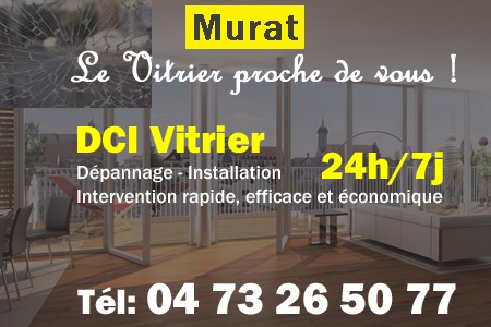 Vitrier à Murat - Vitre à Murat - Vitriers à Murat - Vitrerie Murat - Double vitrage à Murat - Dépannage Vitrier Murat - Remplacement vitre Murat - Urgent Vitrier Murat - Vitrier Murat pas cher - sos vitrier murat - urgence vitrier murat - vitrier murat ouvert le dimanche