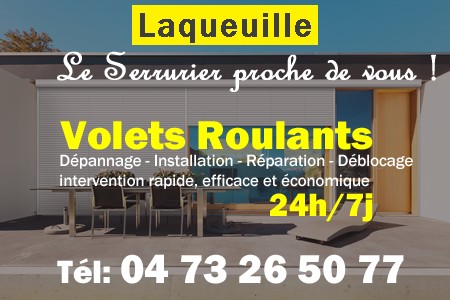 volet roulant Laqueuille - volets Laqueuille - volet Laqueuille - entretien, Pose en neuf, pose en rénovation, motorisation, dépannage, déblocage, remplacement, réparation, automatisation de volet roulant à Laqueuille