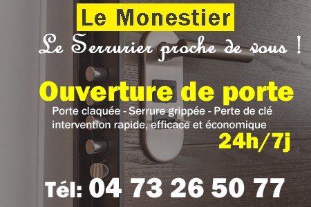 Ouverture de porte Le Monestier - Porte claquée Le Monestier - Porte fermée Le Monestier - serrure bloquée Le Monestier - serrure grippée Le Monestier