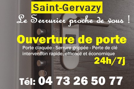 Ouverture de porte Saint-Gervazy - Porte claquée Saint-Gervazy - Porte fermée Saint-Gervazy - serrure bloquée Saint-Gervazy - serrure grippée Saint-Gervazy