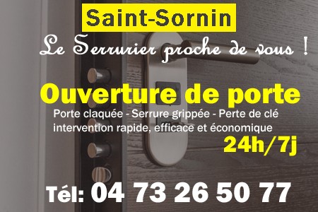 Ouverture de porte Saint-Sornin - Porte claquée Saint-Sornin - Porte fermée Saint-Sornin - serrure bloquée Saint-Sornin - serrure grippée Saint-Sornin