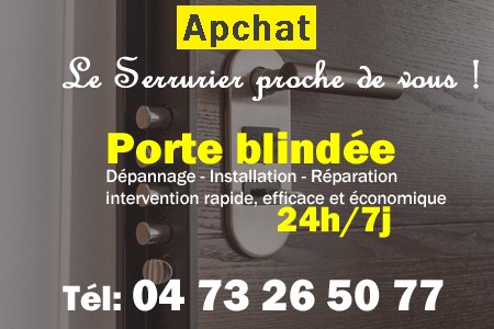 Porte blindée Apchat - Porte blindee Apchat - Blindage de porte Apchat - Bloc porte Apchat