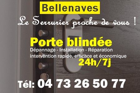 Porte blindée Bellenaves - Porte blindee Bellenaves - Blindage de porte Bellenaves - Bloc porte Bellenaves