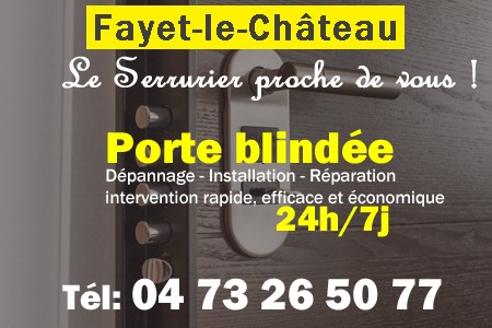 Porte blindée Fayet-le-Château - Porte blindee Fayet-le-Château - Blindage de porte Fayet-le-Château - Bloc porte Fayet-le-Château