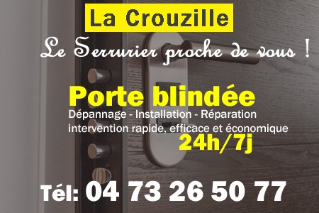 Porte blindée La Crouzille - Porte blindee La Crouzille - Blindage de porte La Crouzille - Bloc porte La Crouzille