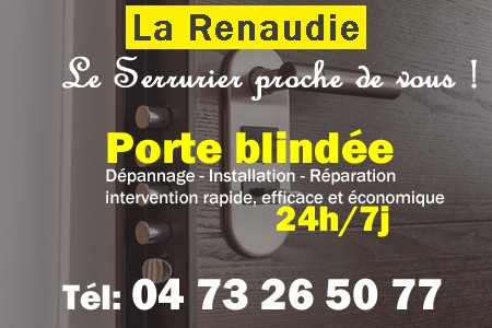 Porte blindée La Renaudie - Porte blindee La Renaudie - Blindage de porte La Renaudie - Bloc porte La Renaudie