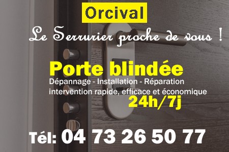 Porte blindée Orcival - Porte blindee Orcival - Blindage de porte Orcival - Bloc porte Orcival