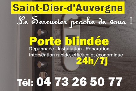 Porte blindée Saint-Dier-d'Auvergne - Porte blindee Saint-Dier-d'Auvergne - Blindage de porte Saint-Dier-d'Auvergne - Bloc porte Saint-Dier-d'Auvergne