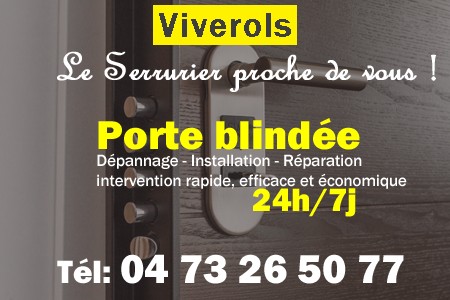 Porte blindée Viverols - Porte blindee Viverols - Blindage de porte Viverols - Bloc porte Viverols