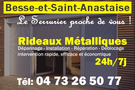 rideau metallique Besse-et-Saint-Anastaise - rideaux metalliques Besse-et-Saint-Anastaise - rideaux Besse-et-Saint-Anastaise - entretien, Pose en neuf, pose en rénovation, motorisation, dépannage, déblocage, remplacement, réparation, automatisation de rideaux métalliques à Besse-et-Saint-Anastaise