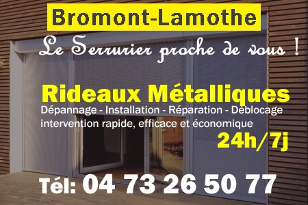 rideau metallique Bromont-Lamothe - rideaux metalliques Bromont-Lamothe - rideaux Bromont-Lamothe - entretien, Pose en neuf, pose en rénovation, motorisation, dépannage, déblocage, remplacement, réparation, automatisation de rideaux métalliques à Bromont-Lamothe