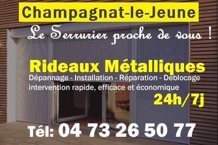 rideau metallique Champagnat-le-Jeune - rideaux metalliques Champagnat-le-Jeune - rideaux Champagnat-le-Jeune - entretien, Pose en neuf, pose en rénovation, motorisation, dépannage, déblocage, remplacement, réparation, automatisation de rideaux métalliques à Champagnat-le-Jeune