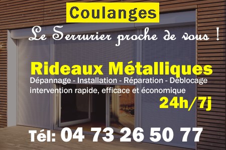 rideau metallique Coulanges - rideaux metalliques Coulanges - rideaux Coulanges - entretien, Pose en neuf, pose en rénovation, motorisation, dépannage, déblocage, remplacement, réparation, automatisation de rideaux métalliques à Coulanges