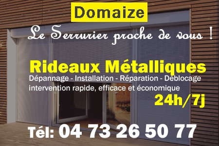 rideau metallique Domaize - rideaux metalliques Domaize - rideaux Domaize - entretien, Pose en neuf, pose en rénovation, motorisation, dépannage, déblocage, remplacement, réparation, automatisation de rideaux métalliques à Domaize