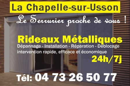 rideau metallique La Chapelle-sur-Usson - rideaux metalliques La Chapelle-sur-Usson - rideaux La Chapelle-sur-Usson - entretien, Pose en neuf, pose en rénovation, motorisation, dépannage, déblocage, remplacement, réparation, automatisation de rideaux métalliques à La Chapelle-sur-Usson