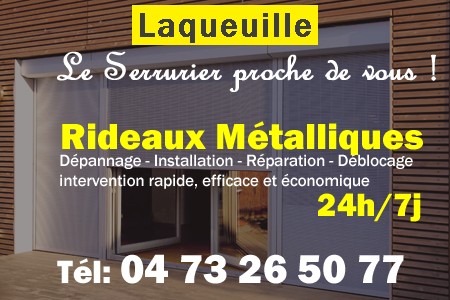 rideau metallique Laqueuille - rideaux metalliques Laqueuille - rideaux Laqueuille - entretien, Pose en neuf, pose en rénovation, motorisation, dépannage, déblocage, remplacement, réparation, automatisation de rideaux métalliques à Laqueuille