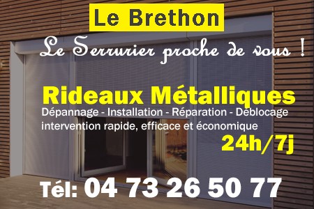 rideau metallique Le Brethon - rideaux metalliques Le Brethon - rideaux Le Brethon - entretien, Pose en neuf, pose en rénovation, motorisation, dépannage, déblocage, remplacement, réparation, automatisation de rideaux métalliques à Le Brethon