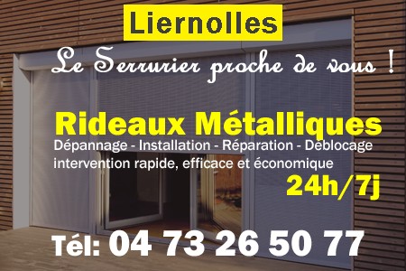 rideau metallique Liernolles - rideaux metalliques Liernolles - rideaux Liernolles - entretien, Pose en neuf, pose en rénovation, motorisation, dépannage, déblocage, remplacement, réparation, automatisation de rideaux métalliques à Liernolles