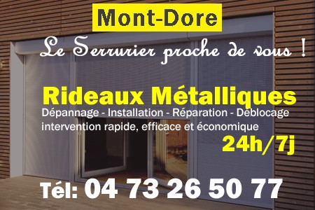 rideau metallique Mont-Dore - rideaux metalliques Mont-Dore - rideaux Mont-Dore - entretien, Pose en neuf, pose en rénovation, motorisation, dépannage, déblocage, remplacement, réparation, automatisation de rideaux métalliques à Mont-Dore