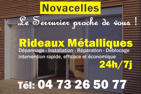 rideau metallique Novacelles - rideaux metalliques Novacelles - rideaux Novacelles - entretien, Pose en neuf, pose en rénovation, motorisation, dépannage, déblocage, remplacement, réparation, automatisation de rideaux métalliques à Novacelles