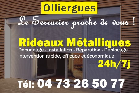 rideau metallique Olliergues - rideaux metalliques Olliergues - rideaux Olliergues - entretien, Pose en neuf, pose en rénovation, motorisation, dépannage, déblocage, remplacement, réparation, automatisation de rideaux métalliques à Olliergues