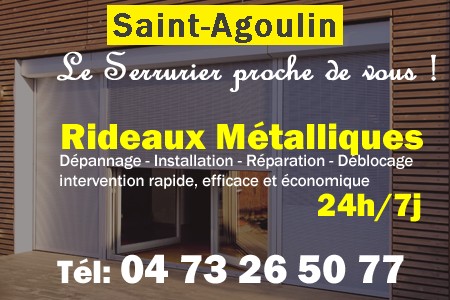 rideau metallique Saint-Agoulin - rideaux metalliques Saint-Agoulin - rideaux Saint-Agoulin - entretien, Pose en neuf, pose en rénovation, motorisation, dépannage, déblocage, remplacement, réparation, automatisation de rideaux métalliques à Saint-Agoulin