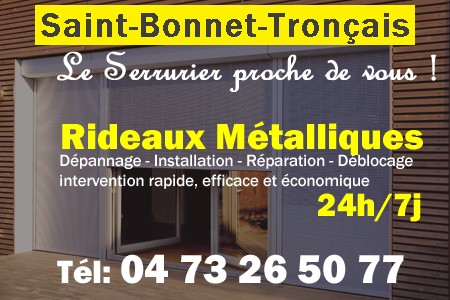 rideau metallique Saint-Bonnet-Tronçais - rideaux metalliques Saint-Bonnet-Tronçais - rideaux Saint-Bonnet-Tronçais - entretien, Pose en neuf, pose en rénovation, motorisation, dépannage, déblocage, remplacement, réparation, automatisation de rideaux métalliques à Saint-Bonnet-Tronçais