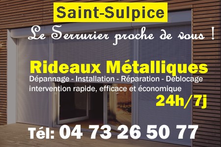 rideau metallique Saint-Sulpice - rideaux metalliques Saint-Sulpice - rideaux Saint-Sulpice - entretien, Pose en neuf, pose en rénovation, motorisation, dépannage, déblocage, remplacement, réparation, automatisation de rideaux métalliques à Saint-Sulpice