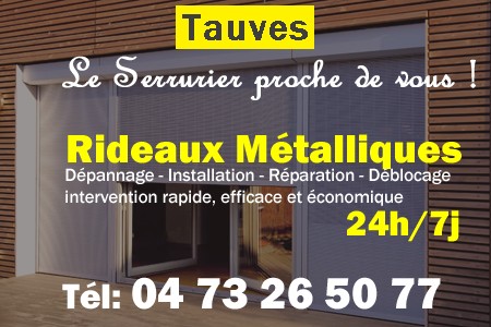 rideau metallique Tauves - rideaux metalliques Tauves - rideaux Tauves - entretien, Pose en neuf, pose en rénovation, motorisation, dépannage, déblocage, remplacement, réparation, automatisation de rideaux métalliques à Tauves