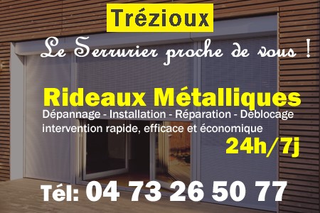 rideau metallique Trézioux - rideaux metalliques Trézioux - rideaux Trézioux - entretien, Pose en neuf, pose en rénovation, motorisation, dépannage, déblocage, remplacement, réparation, automatisation de rideaux métalliques à Trézioux