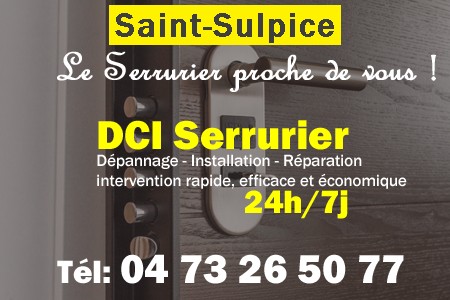 Serrure à Saint-Sulpice - Serrurier à Saint-Sulpice - Serrurerie à Saint-Sulpice - Serrurier Saint-Sulpice - Serrurerie Saint-Sulpice - Dépannage Serrurerie Saint-Sulpice - Installation Serrure Saint-Sulpice - Urgent Serrurier Saint-Sulpice - Serrurier Saint-Sulpice pas cher - sos serrurier saint-sulpice - urgence serrurier saint-sulpice - serrurier saint-sulpice ouvert le dimanche