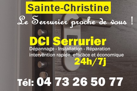 Serrure à Sainte-Christine - Serrurier à Sainte-Christine - Serrurerie à Sainte-Christine - Serrurier Sainte-Christine - Serrurerie Sainte-Christine - Dépannage Serrurerie Sainte-Christine - Installation Serrure Sainte-Christine - Urgent Serrurier Sainte-Christine - Serrurier Sainte-Christine pas cher - sos serrurier sainte-christine - urgence serrurier sainte-christine - serrurier sainte-christine ouvert le dimanche