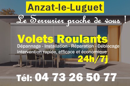 volet roulant Anzat-le-Luguet - volets Anzat-le-Luguet - volet Anzat-le-Luguet - entretien, Pose en neuf, pose en rénovation, motorisation, dépannage, déblocage, remplacement, réparation, automatisation de volet roulant à Anzat-le-Luguet