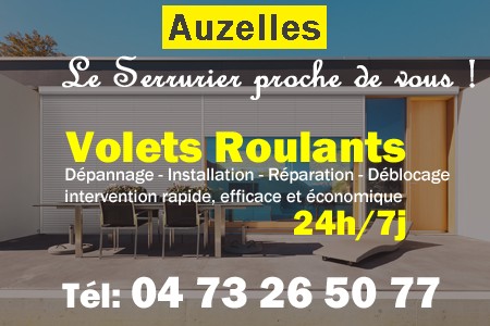 volet roulant Auzelles - volets Auzelles - volet Auzelles - entretien, Pose en neuf, pose en rénovation, motorisation, dépannage, déblocage, remplacement, réparation, automatisation de volet roulant à Auzelles