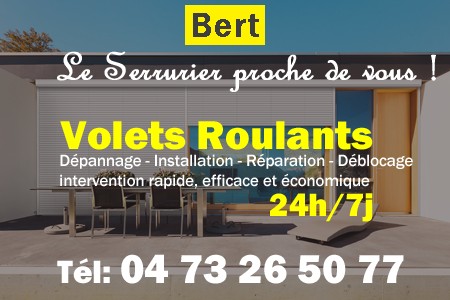 volet roulant Bert - volets Bert - volet Bert - entretien, Pose en neuf, pose en rénovation, motorisation, dépannage, déblocage, remplacement, réparation, automatisation de volet roulant à Bert