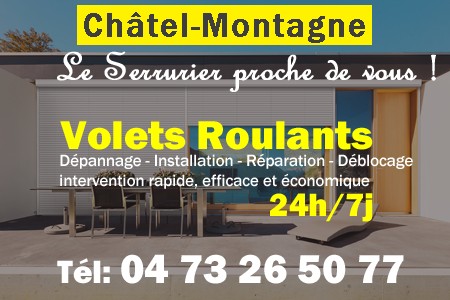 volet roulant Châtel-Montagne - volets Châtel-Montagne - volet Châtel-Montagne - entretien, Pose en neuf, pose en rénovation, motorisation, dépannage, déblocage, remplacement, réparation, automatisation de volet roulant à Châtel-Montagne