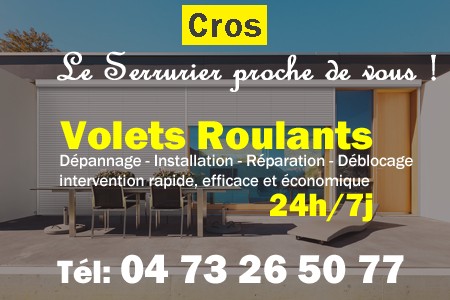 volet roulant Cros - volets Cros - volet Cros - entretien, Pose en neuf, pose en rénovation, motorisation, dépannage, déblocage, remplacement, réparation, automatisation de volet roulant à Cros