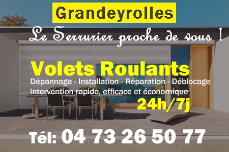 volet roulant Grandeyrolles - volets Grandeyrolles - volet Grandeyrolles - entretien, Pose en neuf, pose en rénovation, motorisation, dépannage, déblocage, remplacement, réparation, automatisation de volet roulant à Grandeyrolles