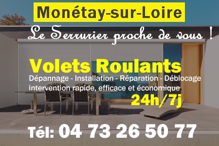 volet roulant Monétay-sur-Loire - volets Monétay-sur-Loire - volet Monétay-sur-Loire - entretien, Pose en neuf, pose en rénovation, motorisation, dépannage, déblocage, remplacement, réparation, automatisation de volet roulant à Monétay-sur-Loire