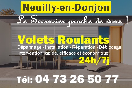 volet roulant Neuilly-en-Donjon - volets Neuilly-en-Donjon - volet Neuilly-en-Donjon - entretien, Pose en neuf, pose en rénovation, motorisation, dépannage, déblocage, remplacement, réparation, automatisation de volet roulant à Neuilly-en-Donjon