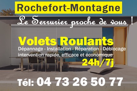 volet roulant Rochefort-Montagne - volets Rochefort-Montagne - volet Rochefort-Montagne - entretien, Pose en neuf, pose en rénovation, motorisation, dépannage, déblocage, remplacement, réparation, automatisation de volet roulant à Rochefort-Montagne