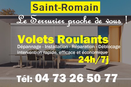 volet roulant Saint-Romain - volets Saint-Romain - volet Saint-Romain - entretien, Pose en neuf, pose en rénovation, motorisation, dépannage, déblocage, remplacement, réparation, automatisation de volet roulant à Saint-Romain