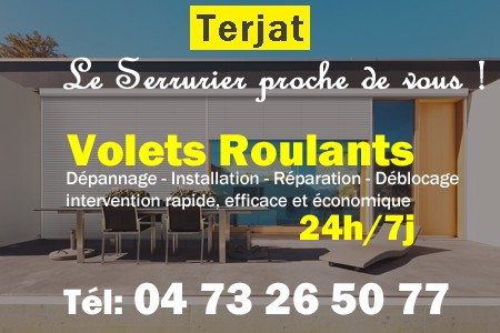 volet roulant Terjat - volets Terjat - volet Terjat - entretien, Pose en neuf, pose en rénovation, motorisation, dépannage, déblocage, remplacement, réparation, automatisation de volet roulant à Terjat